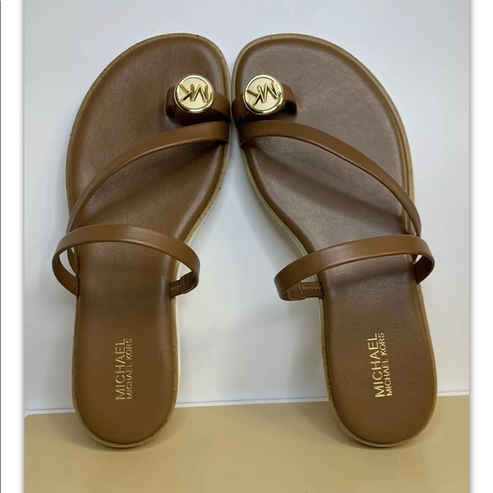 Brand New Michael Kors Letty Toe Ring Sandals - Picture 10 of 11